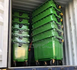 660 Litre Plastic Wheel Dustbin.