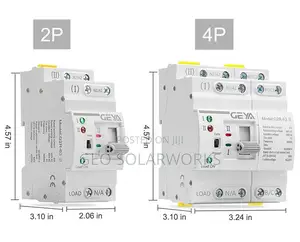 63a 2 Pole Din Rail Automatic Changeover /Transfer Switch