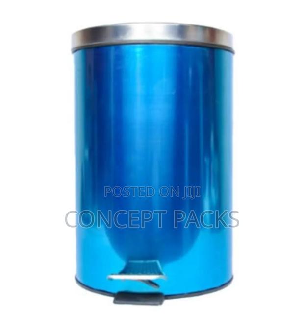 12 Litres Medical Stainless Steel Step Bin. - main view