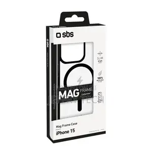 Cover for iPhone 15 With Coloured Edges Compatible With Mags