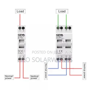 63A 2P GEYA Manual Changeover Transfer Switch- Din Rail Type
