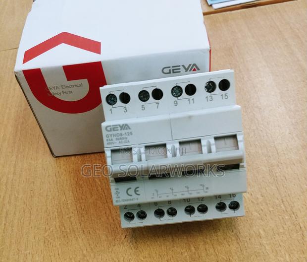 63A 4P GEYA Manual Changeover Transfer Switch- Din Rail Type - thumbnail 2