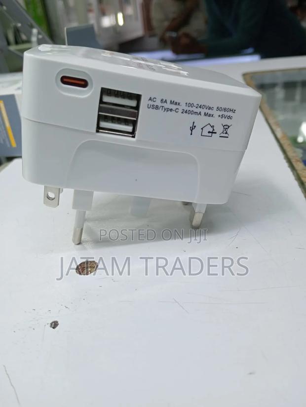 Universal Travelling Adapter With USB and Type C Port