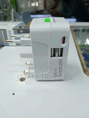 High Quality Travelling Adapter With Type C N USB Ports - main view