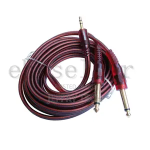 3.5mm Stereo AUX TRS to 1/4 Inch TS Audio Cable Male Y Adap
