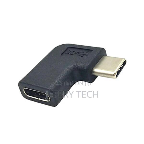 USB Type C Male to Female Right Angle Adapter Connector Exte