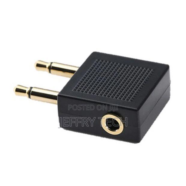 Airplane Airline Audio Plug to 3.5mm Stereo Headphones Heads