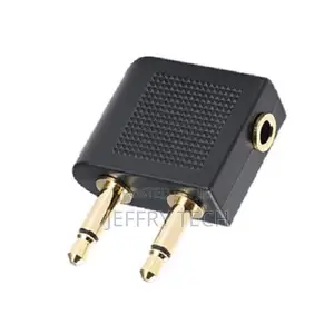 Airplane Airline Audio Plug to 3.5mm Stereo Headphones Heads
