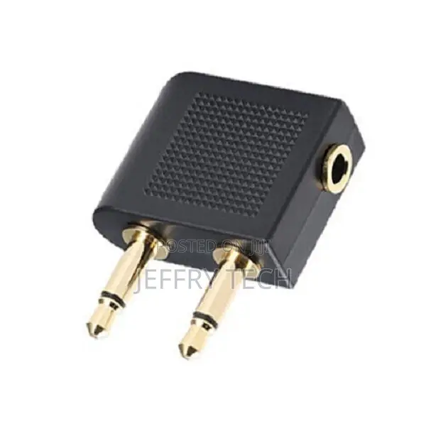 Airplane Airline Audio Plug to 3.5mm Stereo Headphones Heads
