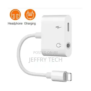 Lightning to 3.5mm Jack Adapter With Lightning Female Chargi