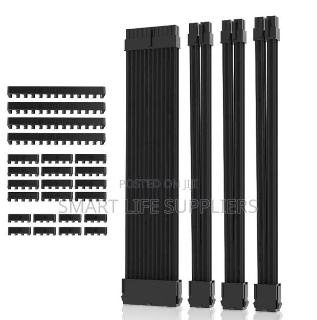 18AWG 30CM Length With Cable Combs Psu Cable Extension Kit