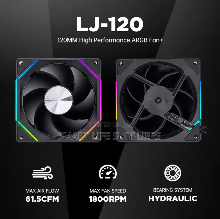 Asiahorse Lj-Pro 120mm Reverse Blade Case Fans