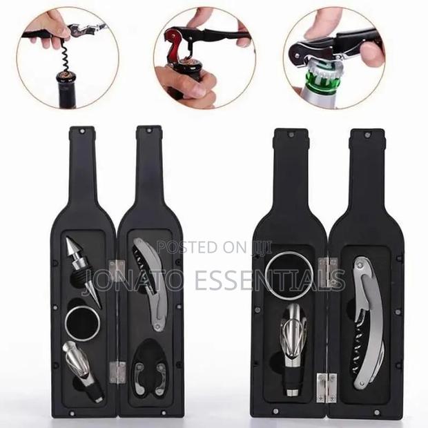 Wine Bottle-Shaped Opener Accessory Set (6-in-1) - main view