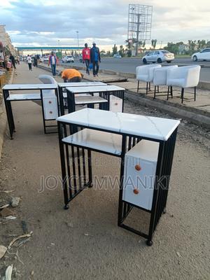 Manicure Marble Table, Black and White - thumbnail 2