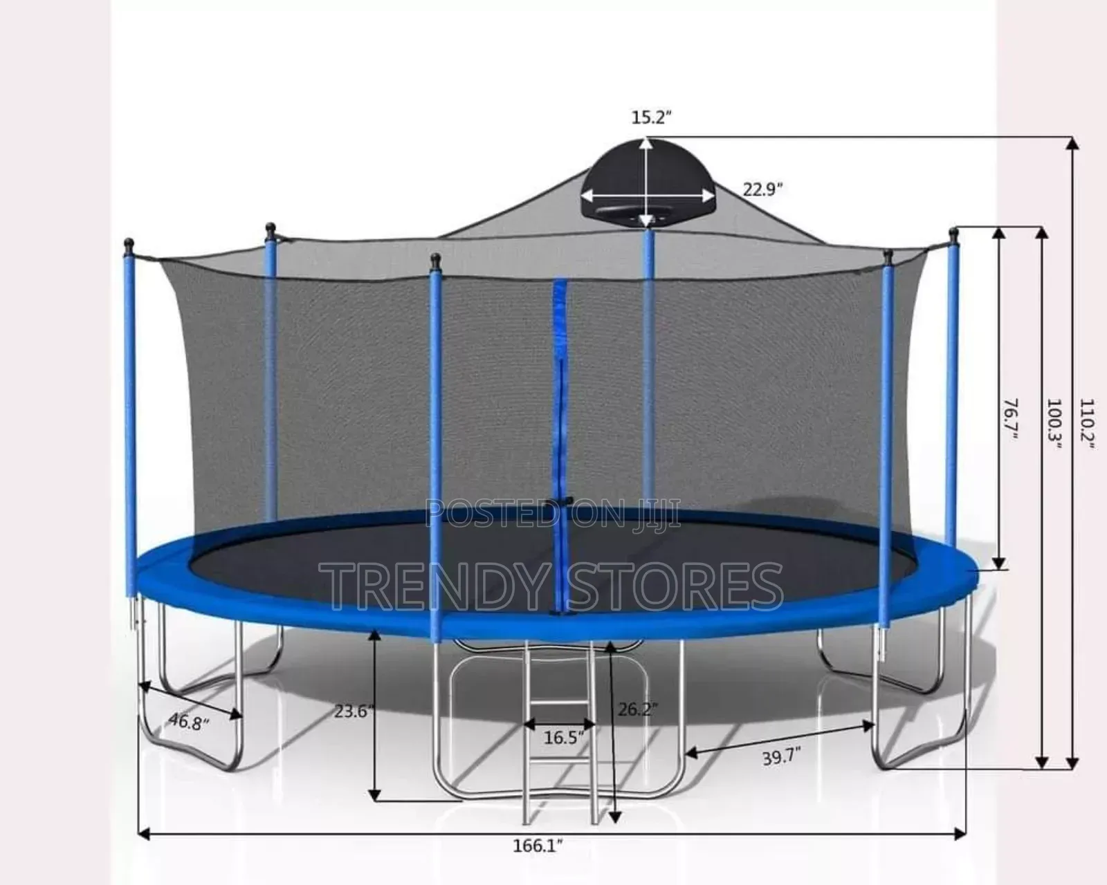 14ft Trampoline With Enclosure Net