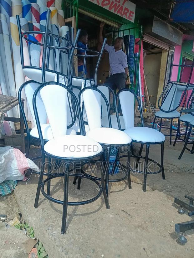 Restaurant Chairs, White and Black - thumbnail 2