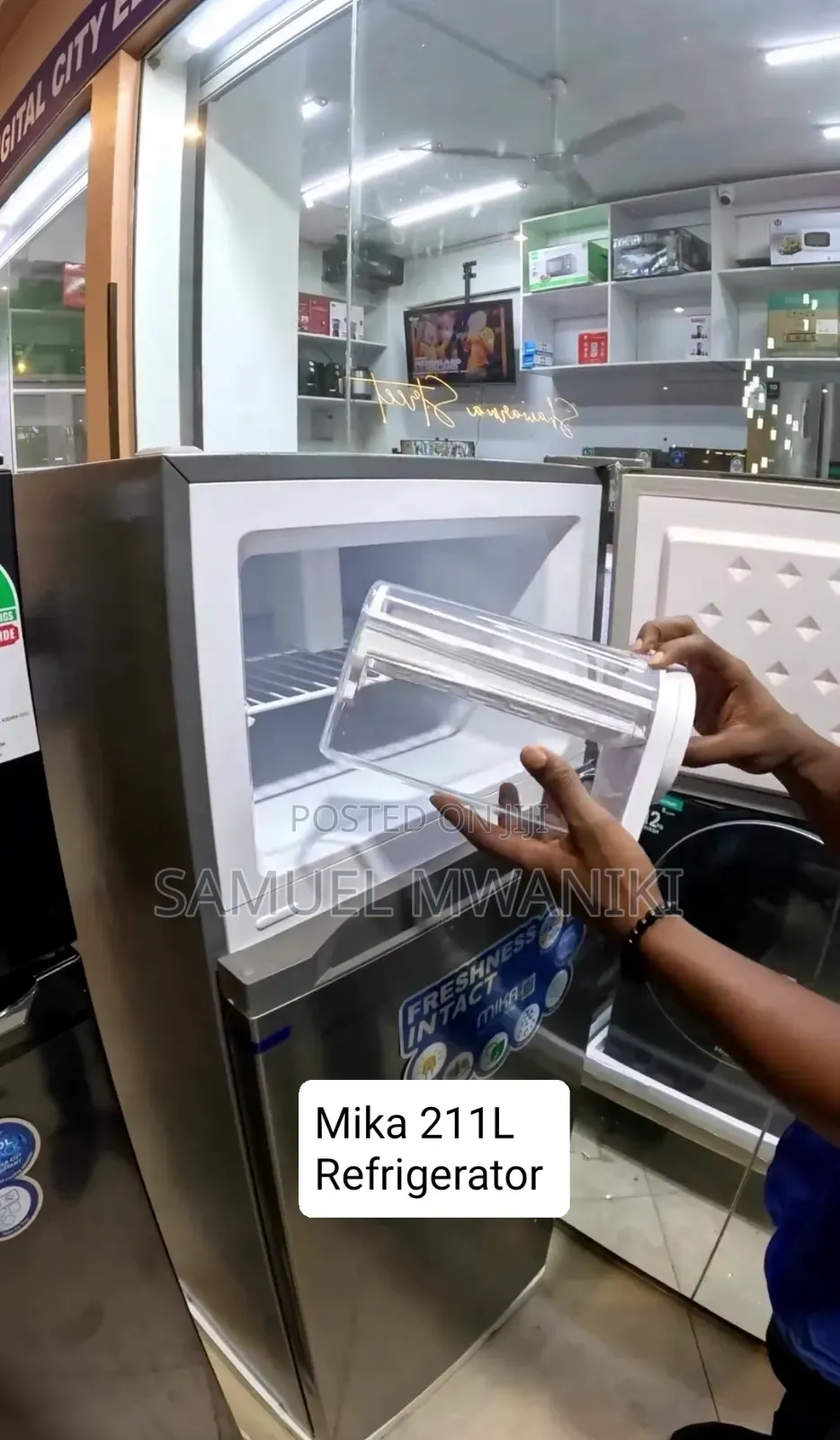 Mika 211 Liters MRDC211LSD Double Door Fridge