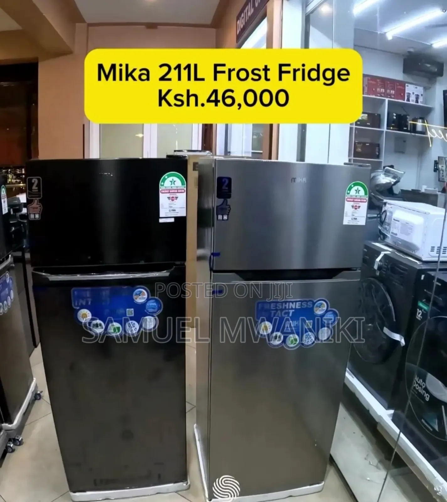 Mika 211 Liters MRDC211LSD Double Door Fridge