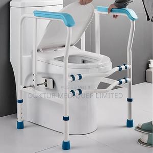 UK Toilet Support Frame With Side Grips - main view