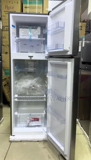 Ramtons 243 Litres Double Door No Frost Fridge Silver Rf/317