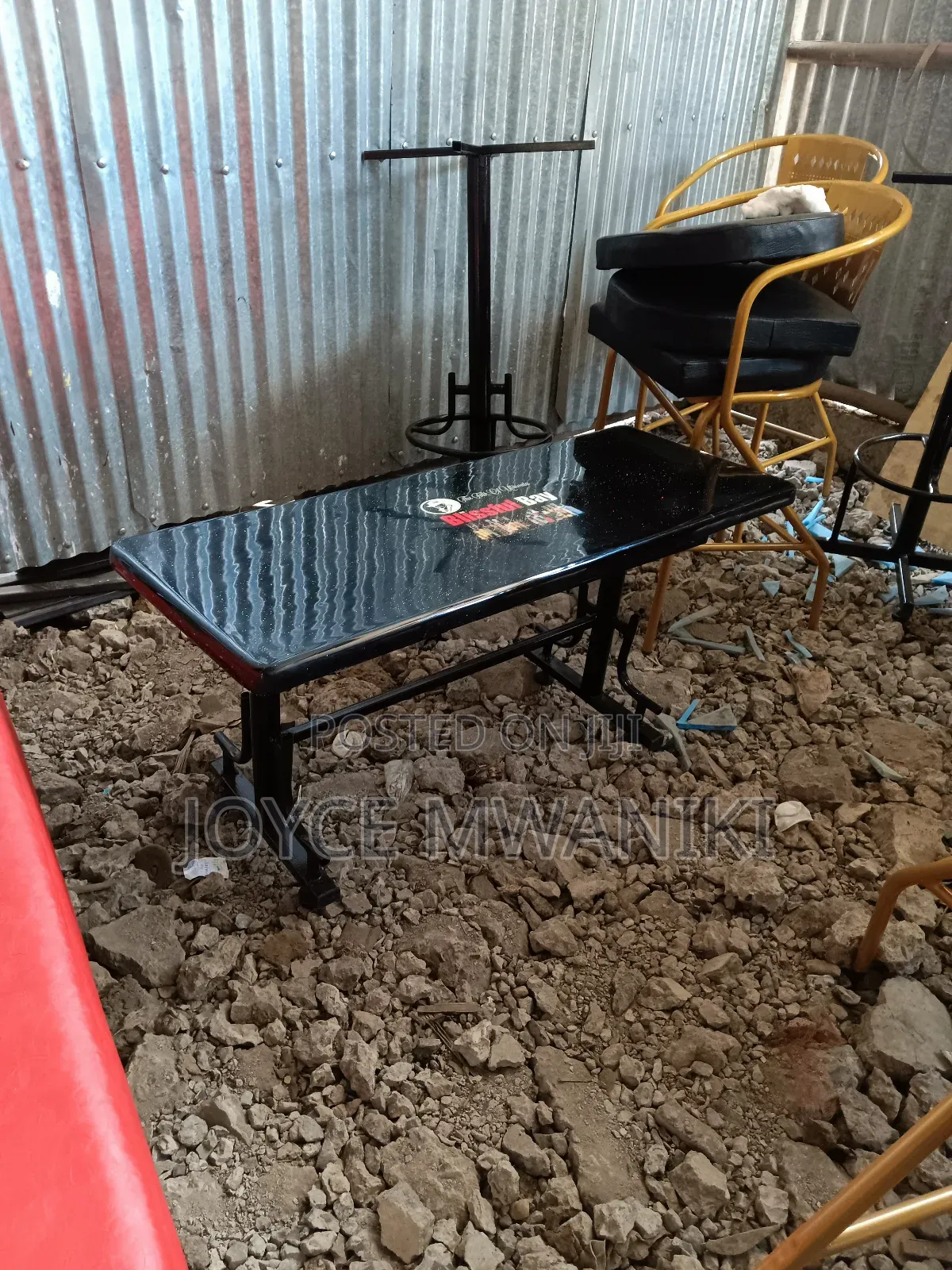 Restaurant Table for Couch With Logo