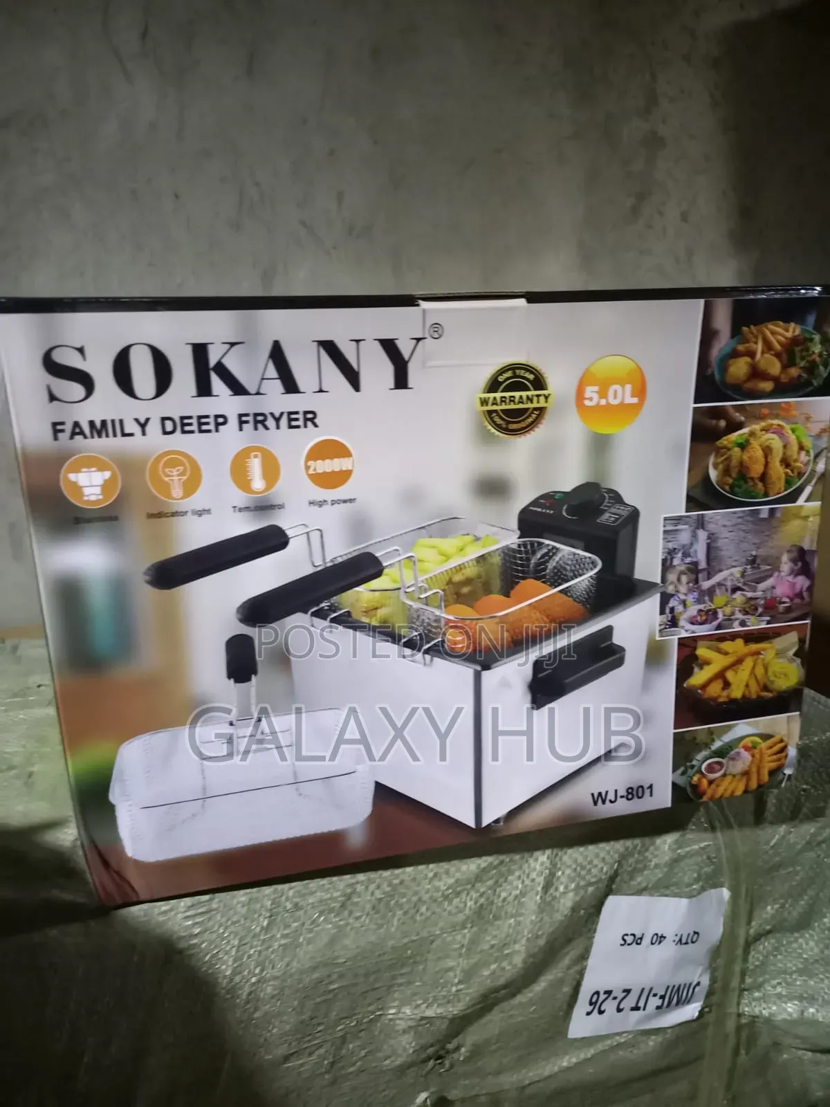 Sokany 5litres Electric Single Deep Flyer