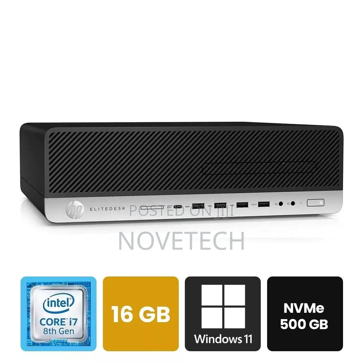 Desktop Computer HP EliteDesk 800 G4 16GB Intel Core I7 SSD 500GB