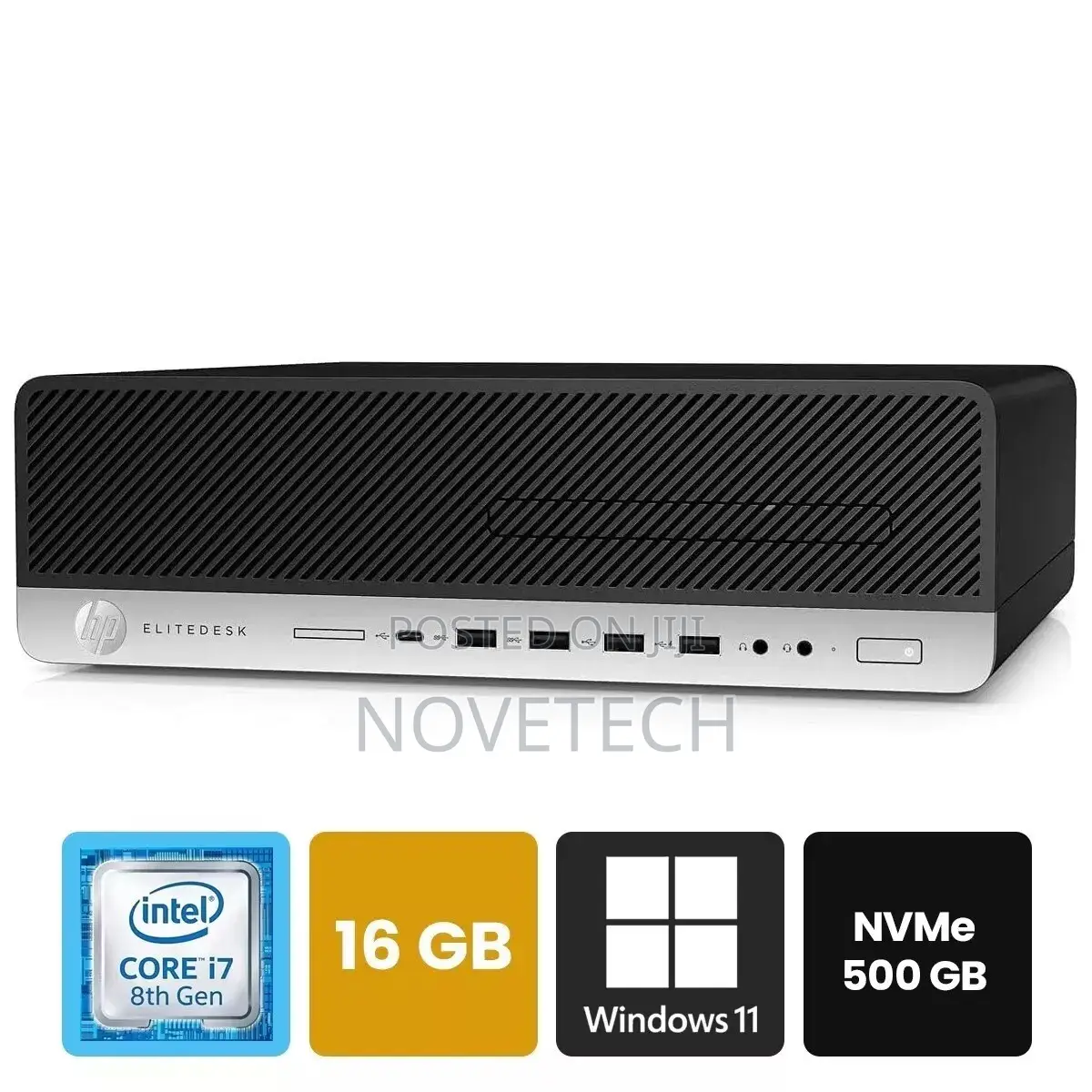 Desktop Computer HP EliteDesk 800 G4 16GB Intel Core I7 SSD 500GB