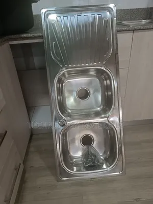 Kitchen Sink Double Bowl Single Drain