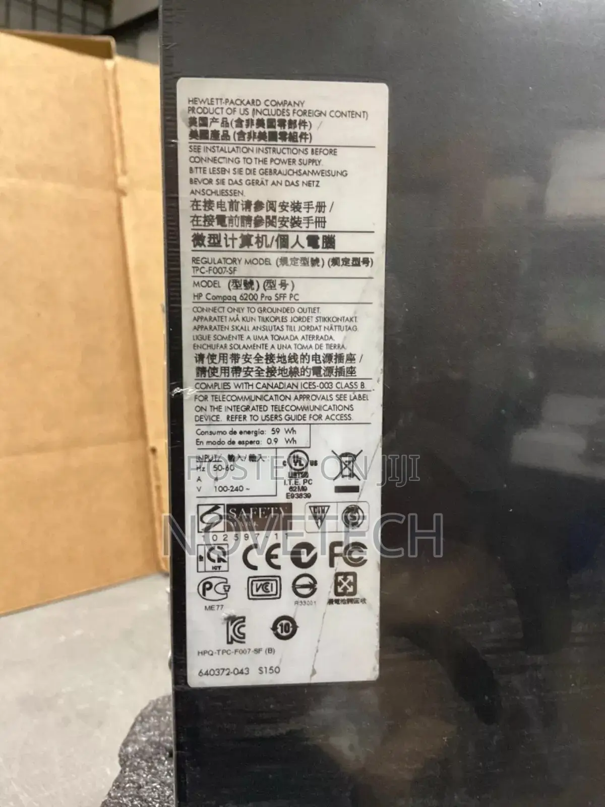 Desktop Computer HP 4GB Intel Core I5 HDD 500GB
