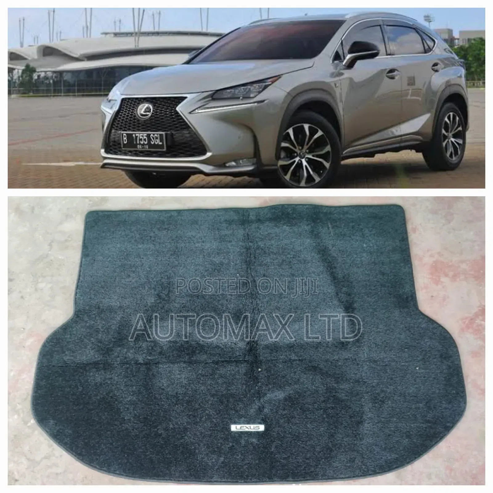 Lexus Nx200t, Rear Boot Mat Ex-Japan "Branded"