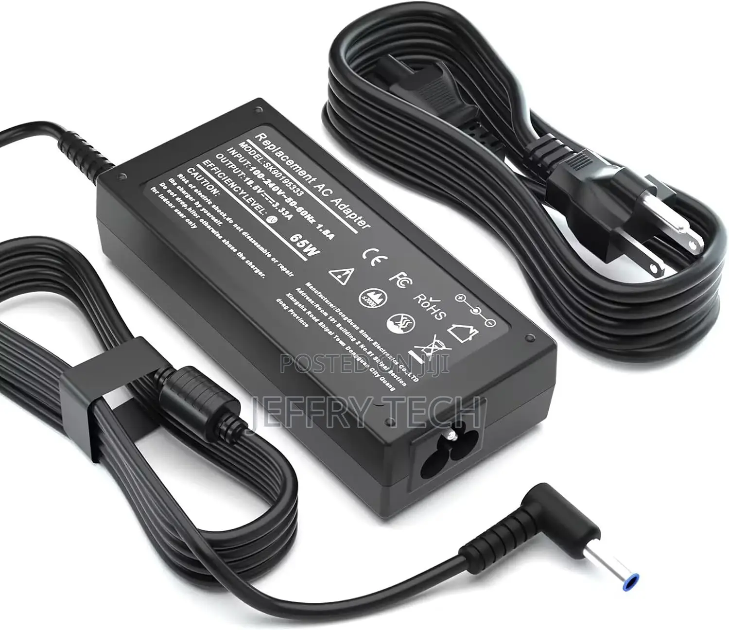 65W Laptop Charger for HP Pavilion X360 14 15 17, Envy X360