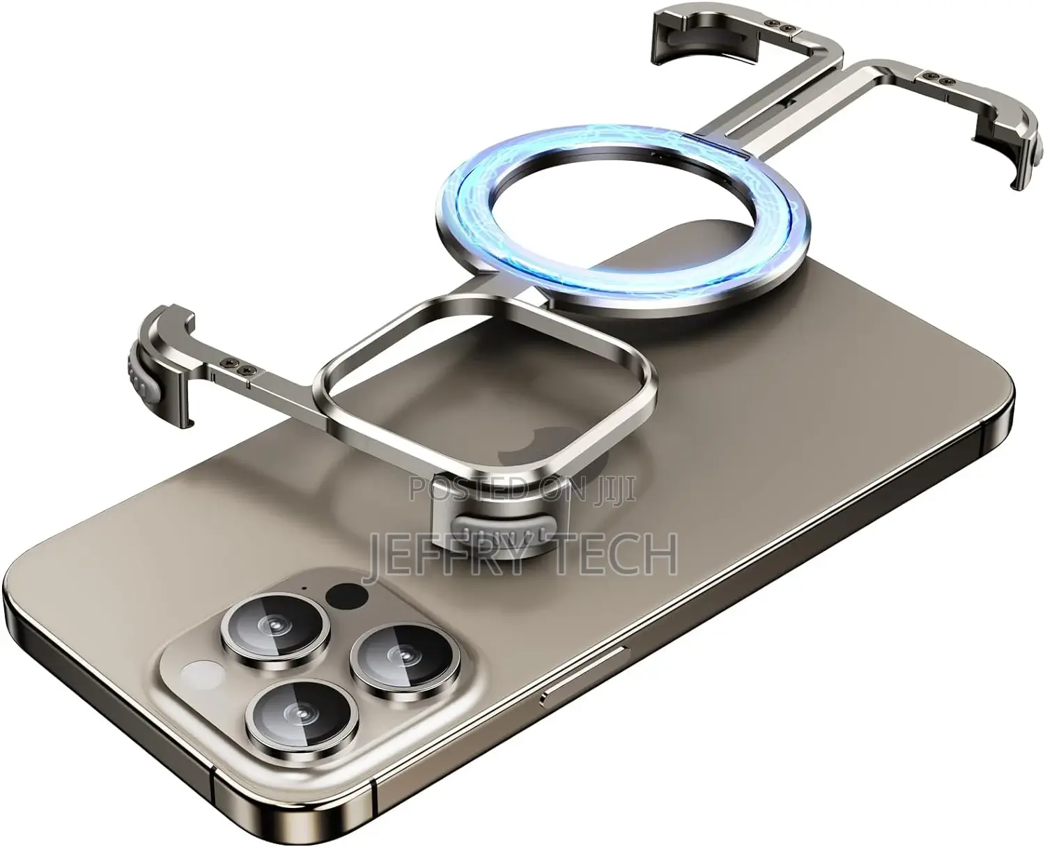 iPhone 15 Pro Max Bumper Case, With Invisible Magnetic O-Ri