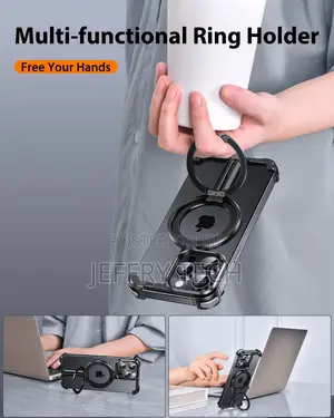 iPhone 15 Pro Max Bumper Case, With Invisible Magnetic O-Ri