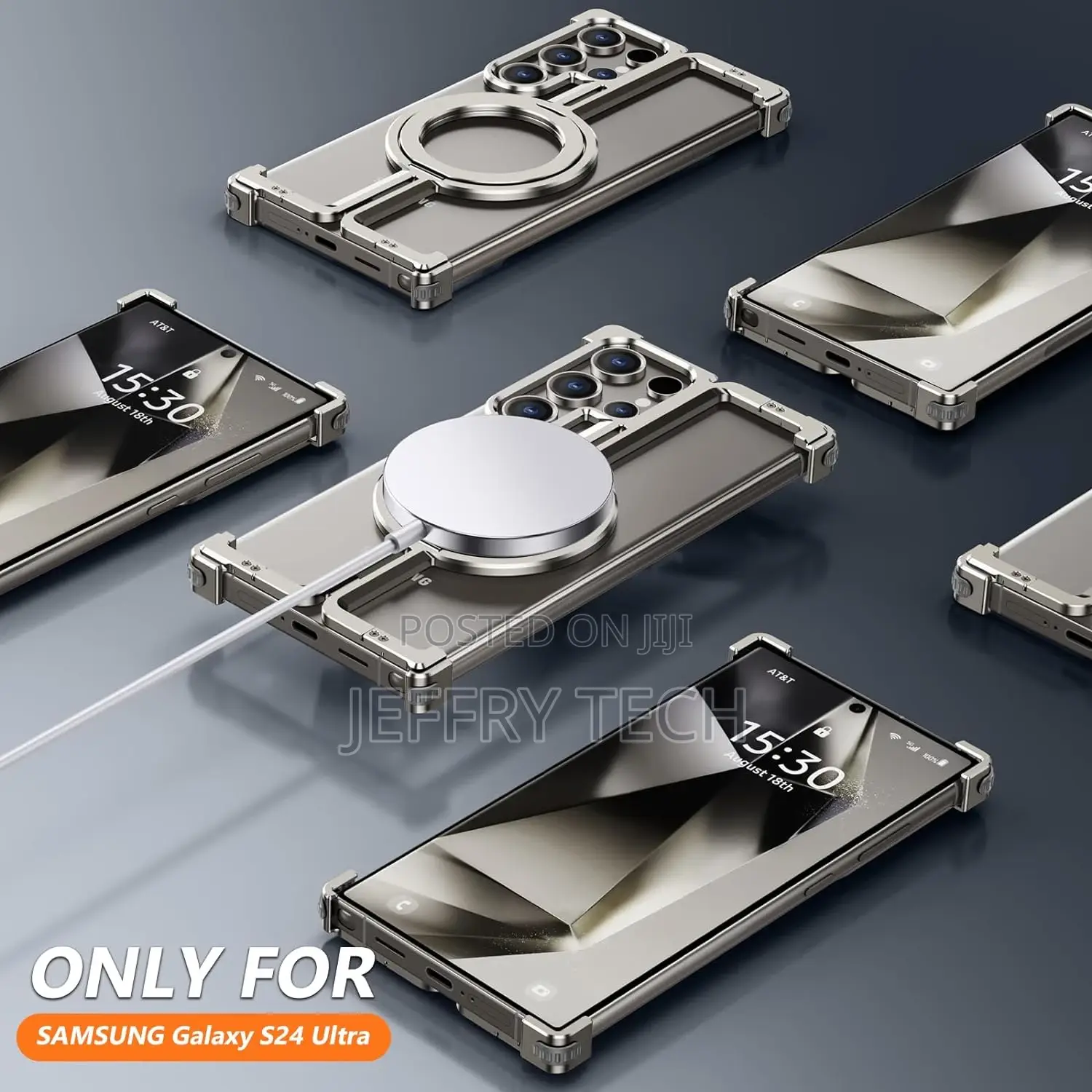 Samsung Galaxy S24 Ultra Bumper Case, With Invisible Magneti