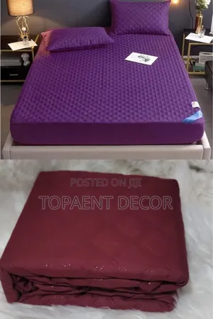 Maroon and Purple Fitted Waterproof Mattress Protectors