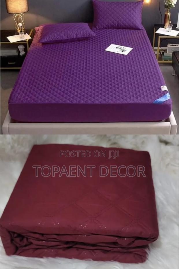 Maroon and Purple Fitted Waterproof Mattress Protectors