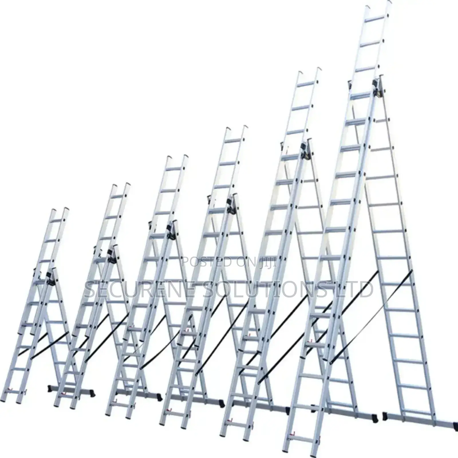 Aluminium Tripple Extension Ladders