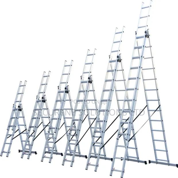 Aluminium Tripple Extension Ladders - main view