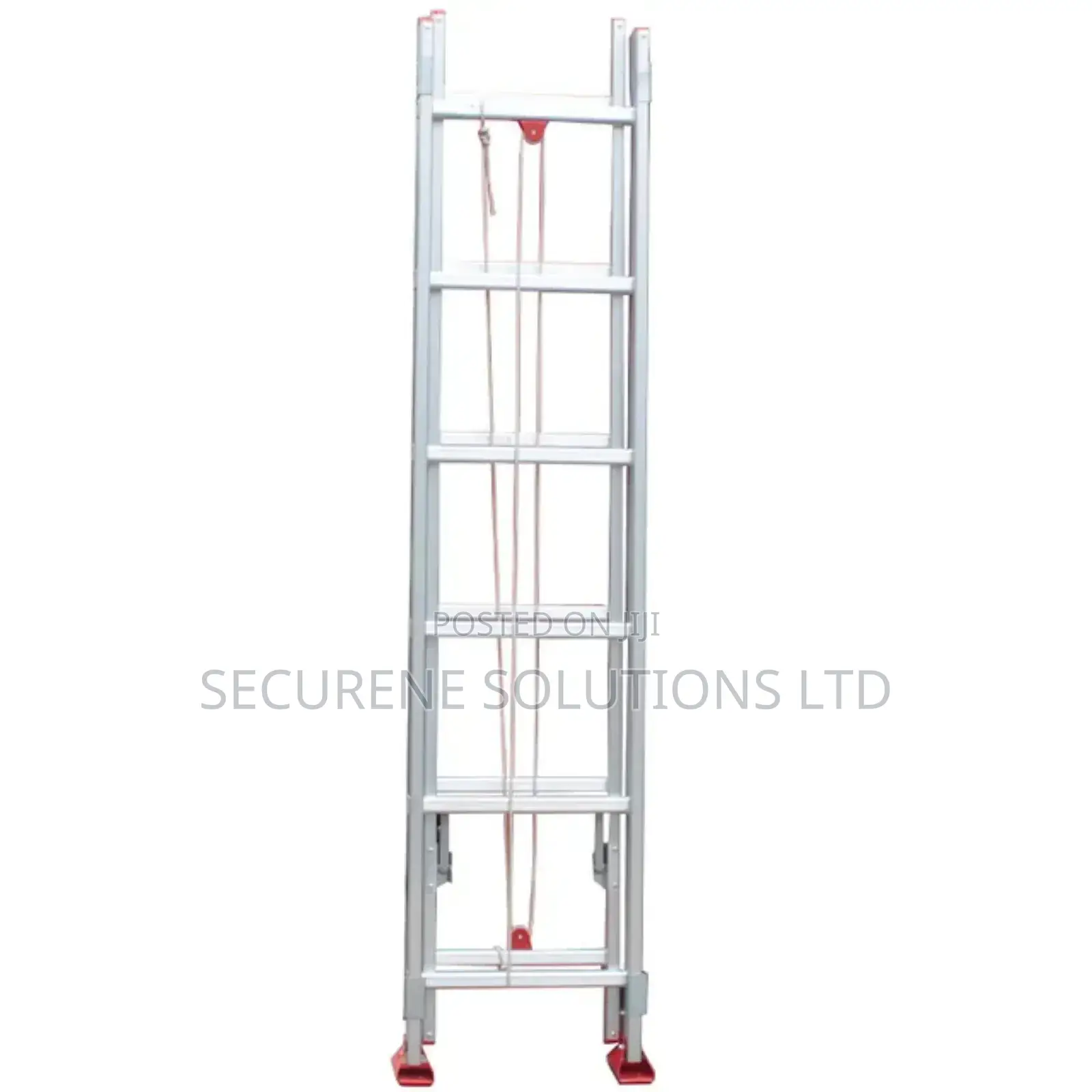 Aluminium Twin Extension Ladder 2*6/12ft With Pulley N Rope
