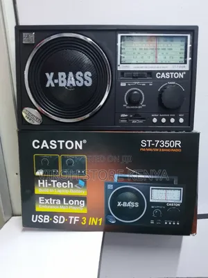 Caston 7350R X-Bass Rechargeable Radio With FM / USB Ports