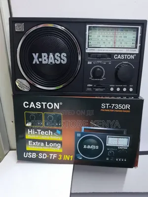 Caston 7350R X-Bass Rechargeable Radio With FM / USB Ports