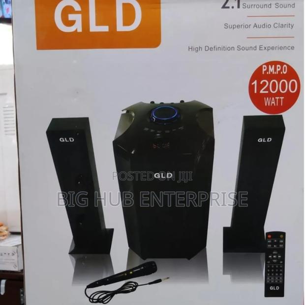 GLD 2.1ch Woofer 12000W Pmpo -Blackremote Bluetooth 12000W