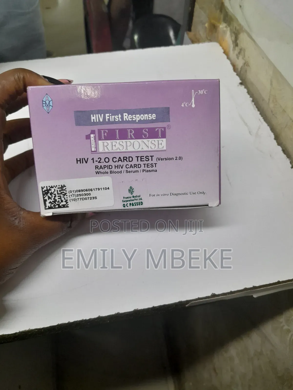 First Response Hiv 1-2 .0 Card Test