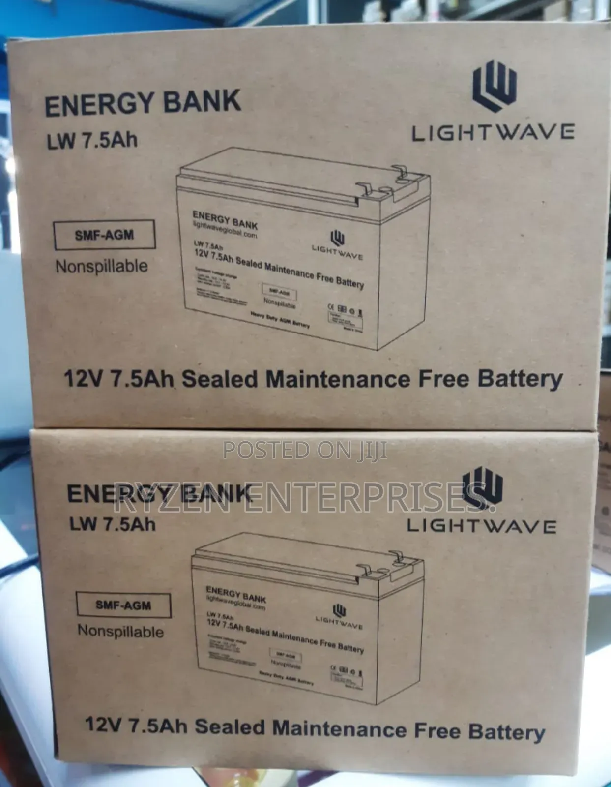 UPS Battery 12v/7ah/ UPS Battery 12v/7 Ah Light Wave