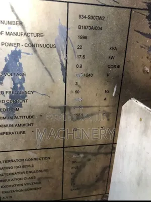 22kva Lister Petter Ex Uk Power Generator