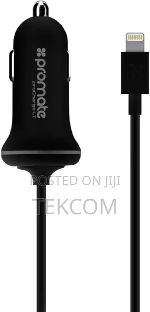 Promate PROCHARGELT Car Charger With Lightning Connector Fo