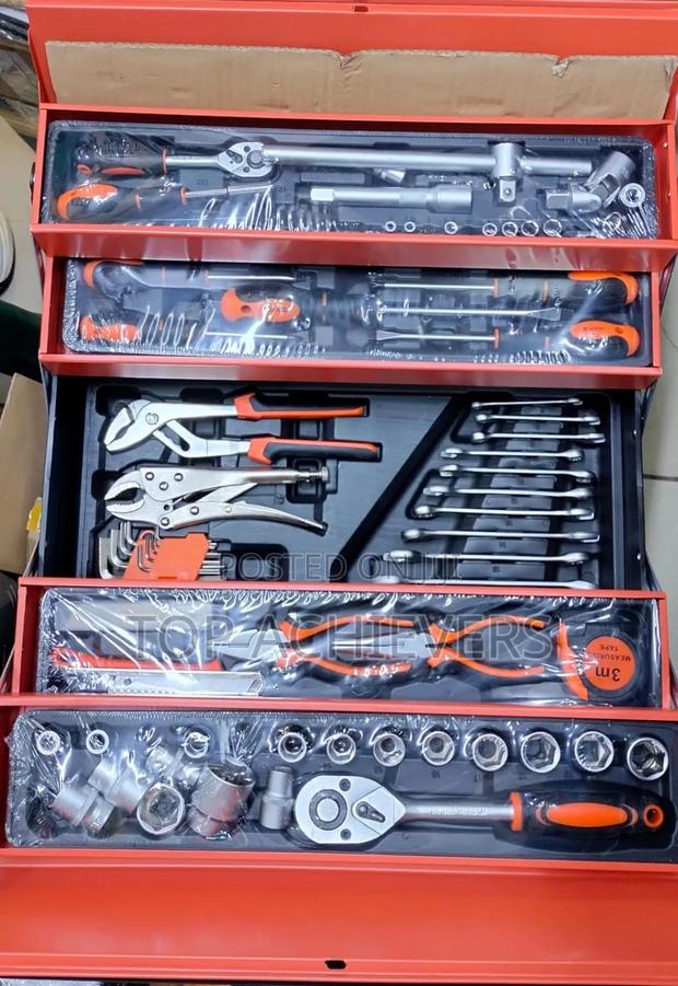 85pcs Complete Toolset With Cantilever Metal Toolbox