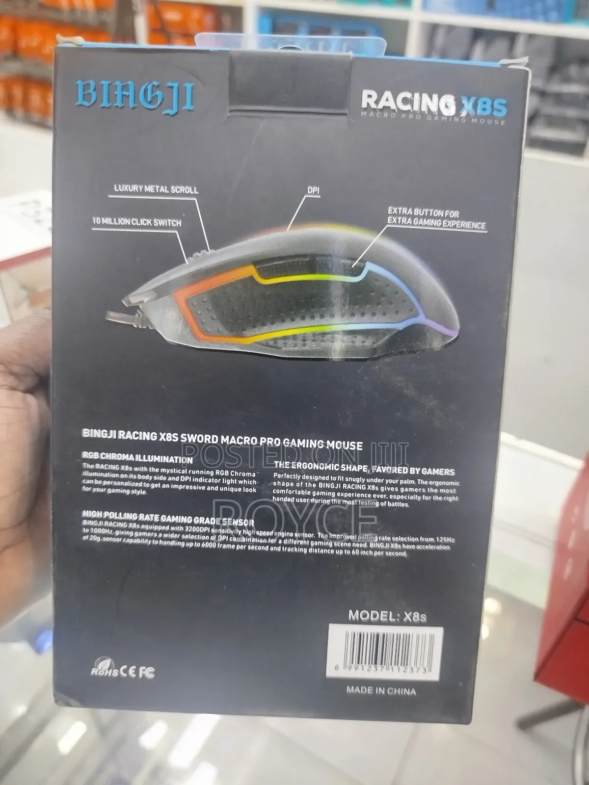 Racing X8s Macro Pro Gaming Mouse
