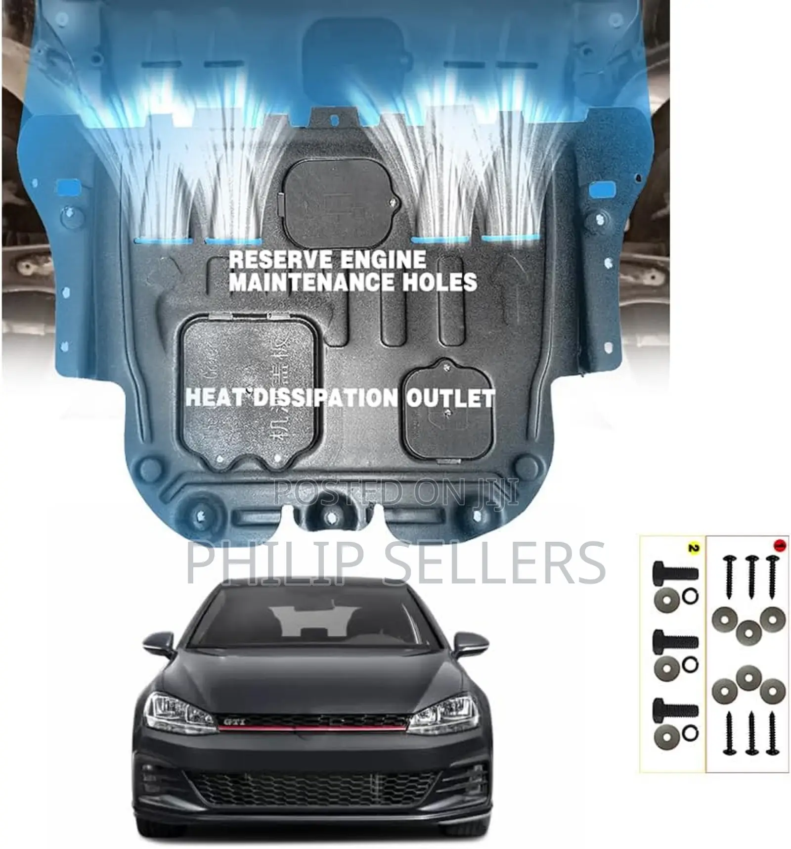 Front Engine Splash Shield Guards Suitable for Golf GTI R U